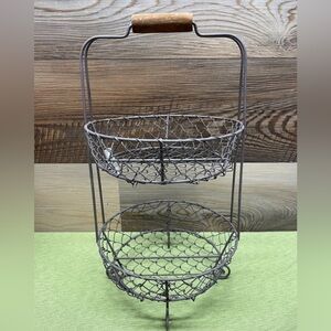 NEW TWO TIER WIRE BASKET